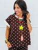 Chocolate Polka Dot Top & Shorts Set (Reg.)