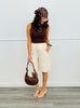Elevated Lace Bermuda Shorts (Reg.)-2 Colors