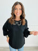 Romantic Beaded Pearl Blouse (Reg)-2 Colors