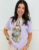 Wild Bloom Zebra Tee (Reg. and Plus)