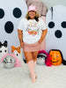 Floral Ghost Rhinestone Graphic Tee (Reg. and Plus)