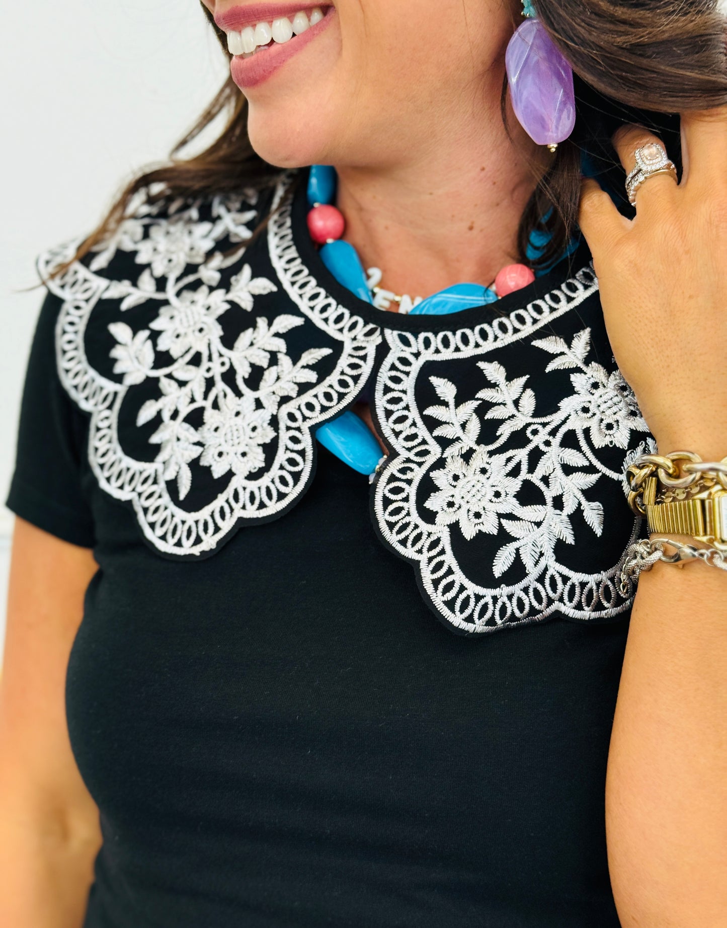 Midnight Bloom Detachable Collar (OS)