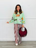 Brown Vertical Vibes Stripe Pants (Reg. and Plus)