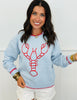 Lobster Pullover Graphic Sweater Top (Reg.)-2 Colors