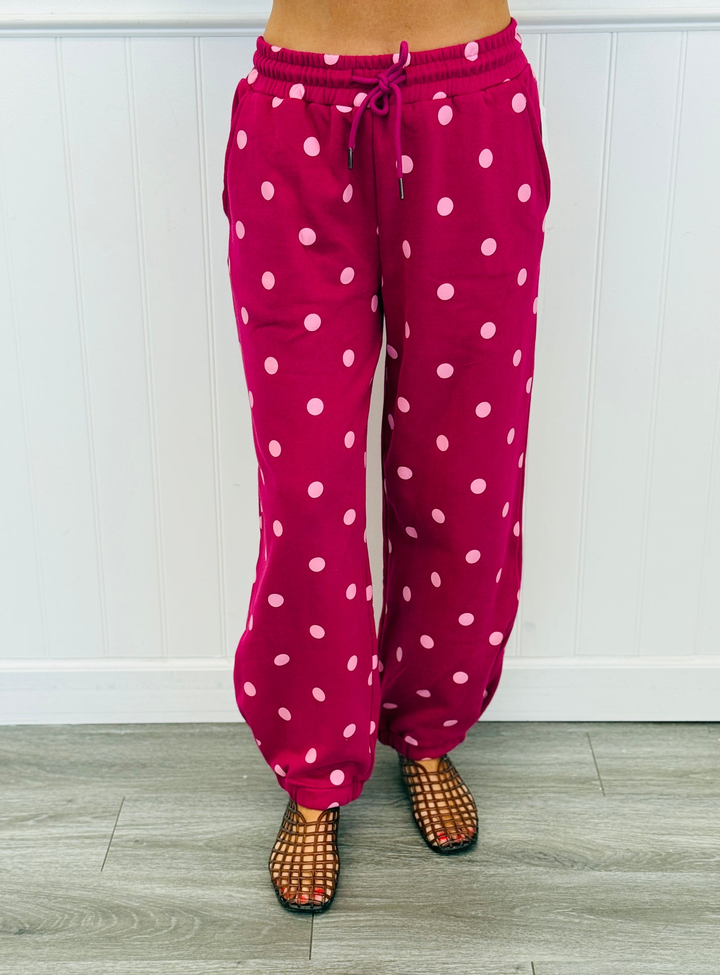 Playful Polka Dot Jogger Pants (Reg.) - 4 Colors