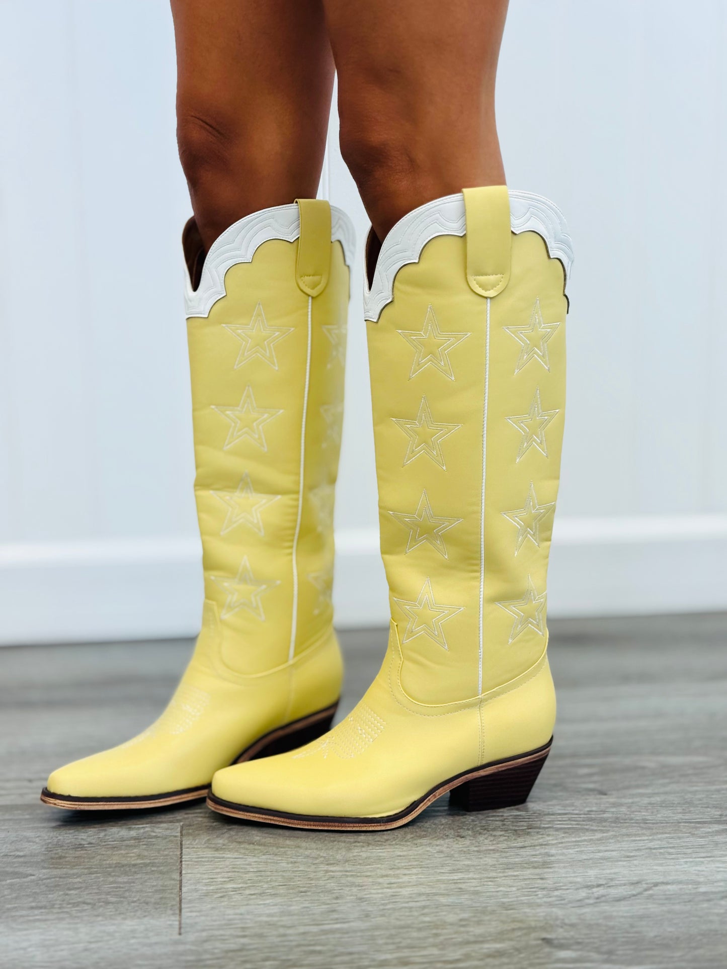 Yellow The Carrie Star Boots