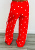Red Polka Dot Side Stripe Pants (One Size)