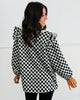 White/Black Polka Dot Blouse (Reg & Plus)