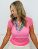 Mesh Short Sleeve Tee Top (Reg & Plus) - 5 Colors