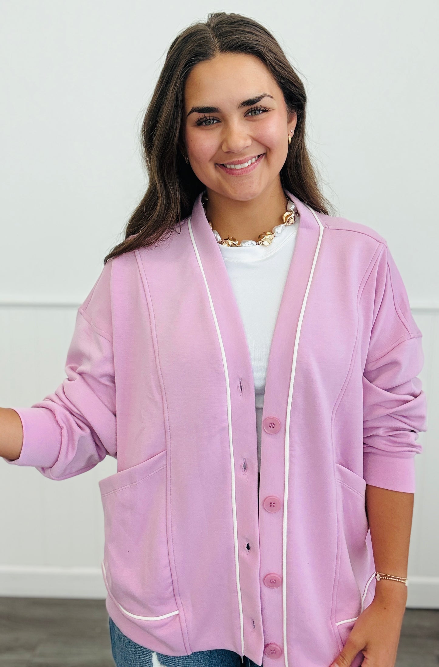Modal Button Down Cardigan (Reg. & Plus)- 3 Colors
