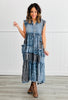 Oli & Hali Denim Patchwork Midi Dress (Reg)