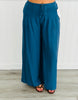 Wide Leg Pleated Drawstring Pants (Reg.) - 2 Colors