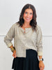 Vintage Oatmeal Leopard Print Cardigan (Reg.)
