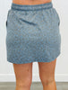 Leopard Refined Denim Stretch Skort (Reg. and Plus)