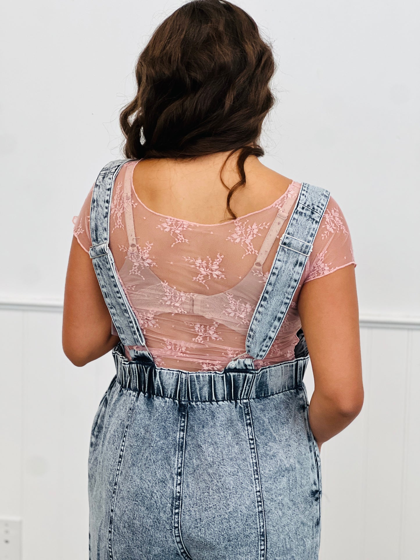 Denim Adjustable Straps Jumpsuit (Reg & Plus)