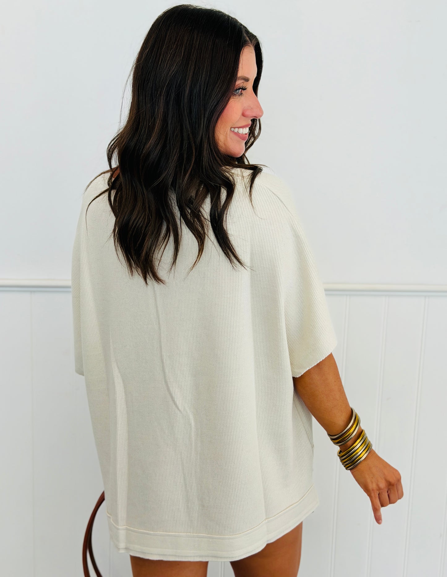 Button Front Boxy Knit Cardigan (Reg. and Plus) - 3 Colors