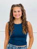 Smooth Feelings Fitted High Low Neckline Tank (One Size & Plus)- 4 Colors