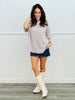 Oversized Striped Short Sleeve Tee (Reg.)-2 Colors