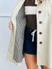 Beige Plaid Lined Trench Coat (Reg.)