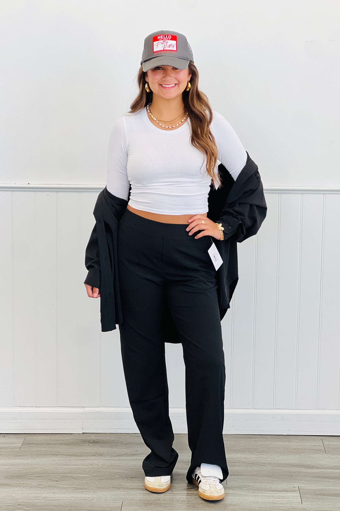 Crinkle Woven Pants (Reg & Plus)-2 Colors