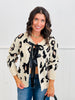 Duo Front Tie Leopard Sweater Cardigan (Reg)-2 Colors