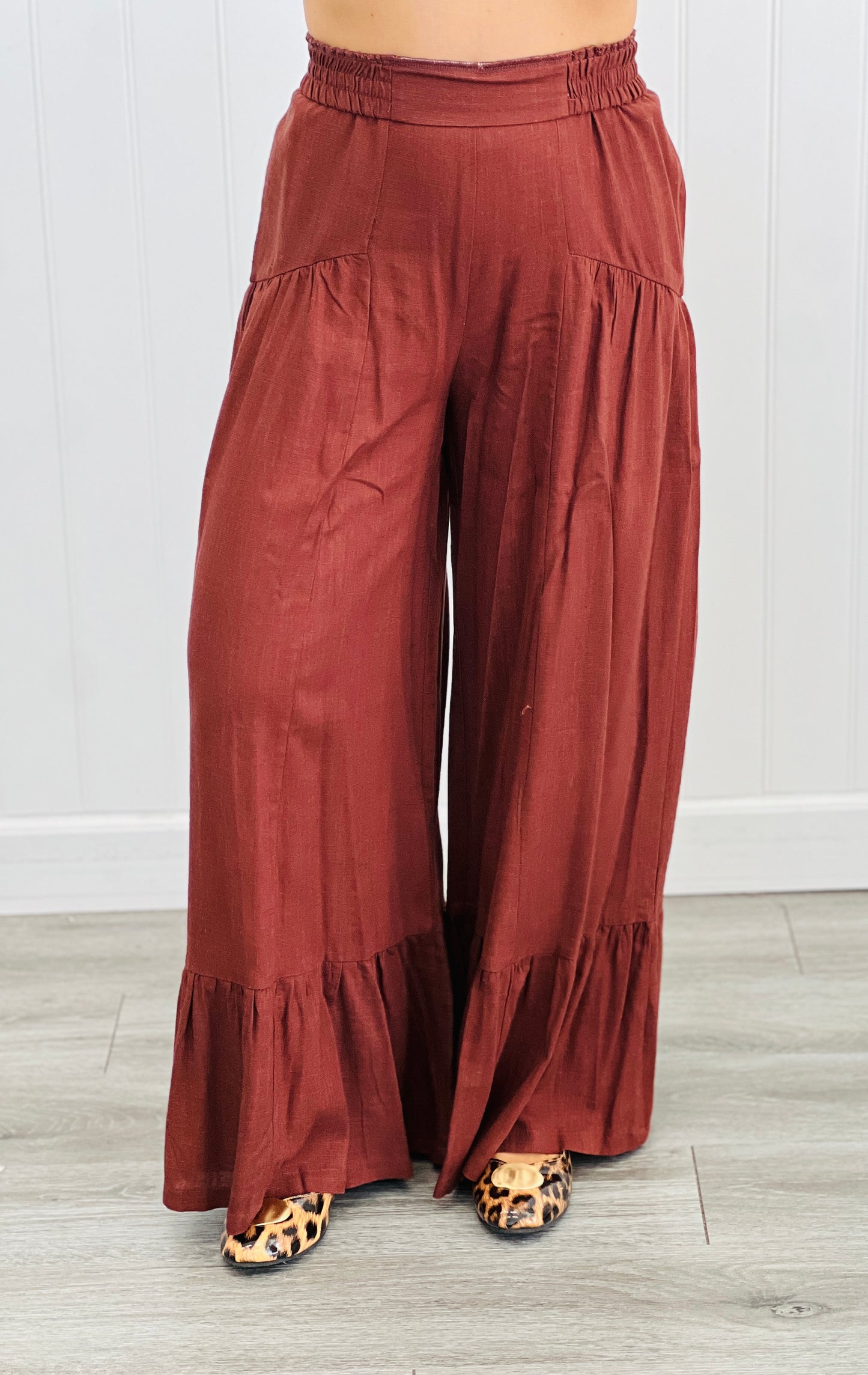 Tiered Palazzo Pants (Reg.)-2 Colors