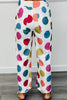 Vivid Polka Dot Wide Leg Pants (Reg.)