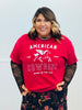 Red American Cowgirl Mineral Washed Tee (Reg. and Plus)