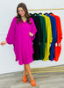Oversized Button Down Maxi Shirt Dress (One Size) - 6 Colors