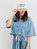 Denim Collared Oversized Top (Reg.)