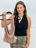 Halter Cowl Neck Top (Reg.)- 2 Colors