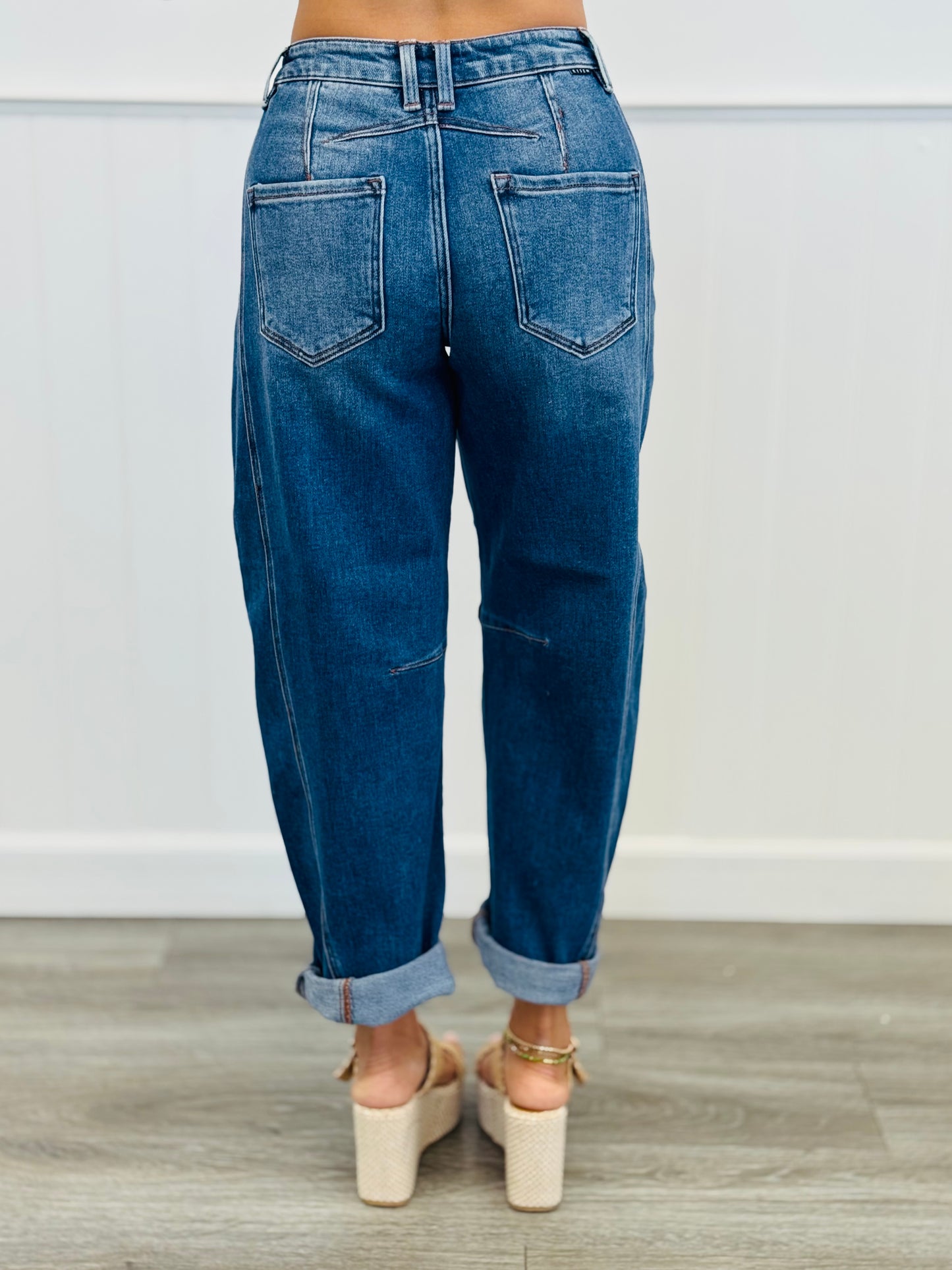 Risen Dark Beyond The Barrel Cuffed Jeans (Reg & Plus)