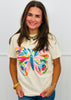 In Full Color Butterfly Graphic Tee (Reg. and Plus)