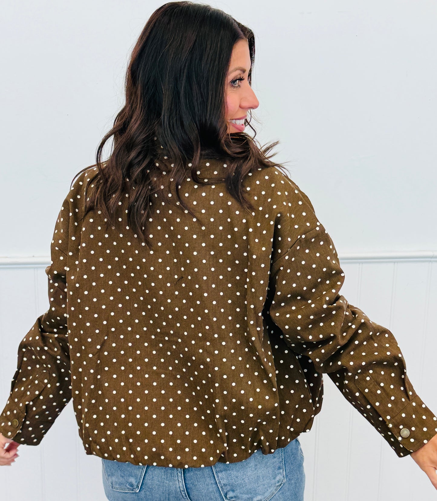 Brown Polka Dot Jacket (Reg.)