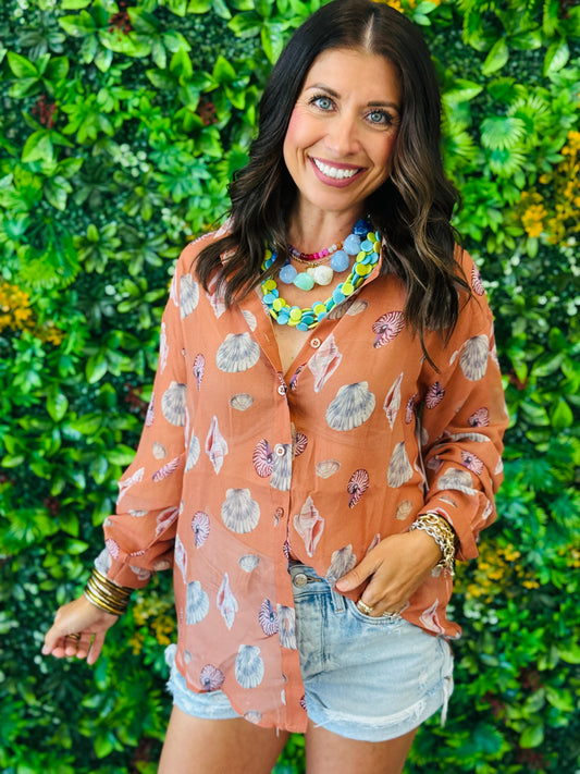 Terracotta Sea Life Shirt (Reg.)