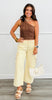 Tan Acid Washed Cargo Jeans (Reg.)