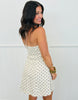Oatmeal Polka Dot Halter Mini Dress (Reg.)