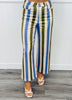 Multi Striped Wide Leg Pants (Reg.) - 3 Colors