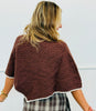 Brown Cable Knit Sweater Poncho Top (Reg.)