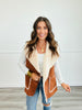 Faux Suede Zip Up Vest (Reg & Plus)-2 Colors