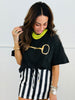 Gold Horse Bit Boxy Tee (Reg. and Plus)