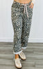 Leopard/Oatmeal Braided Waist Belt Pants (Reg.)