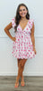 Pretty In Pink Floral Bows Mini Dress (Reg)