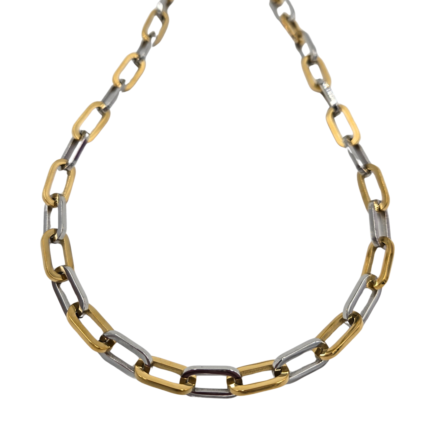 Lauren Kenzie - Two Tone Chain Link Necklace