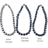 Cube Beaded Necklace - Chromes (3 colors)