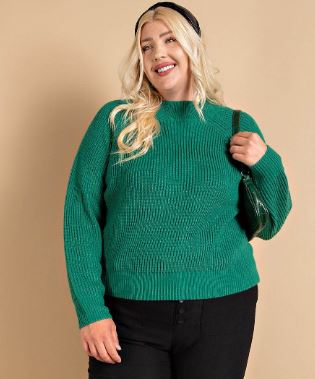 Classic Sweater Top (Plus)- 2 Colors