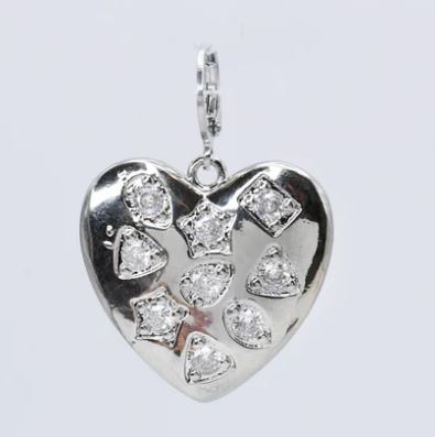 TJ - Big Heart Silver Charm