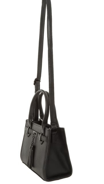 Black Double Tassel Crossbody Bag