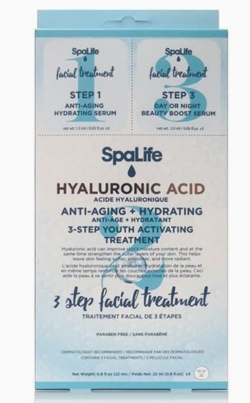 3-Step Facial Treatment With Hyaluronic Acid-3 Pack