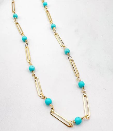 TJ - Emily Dainty Turquoise Necklace